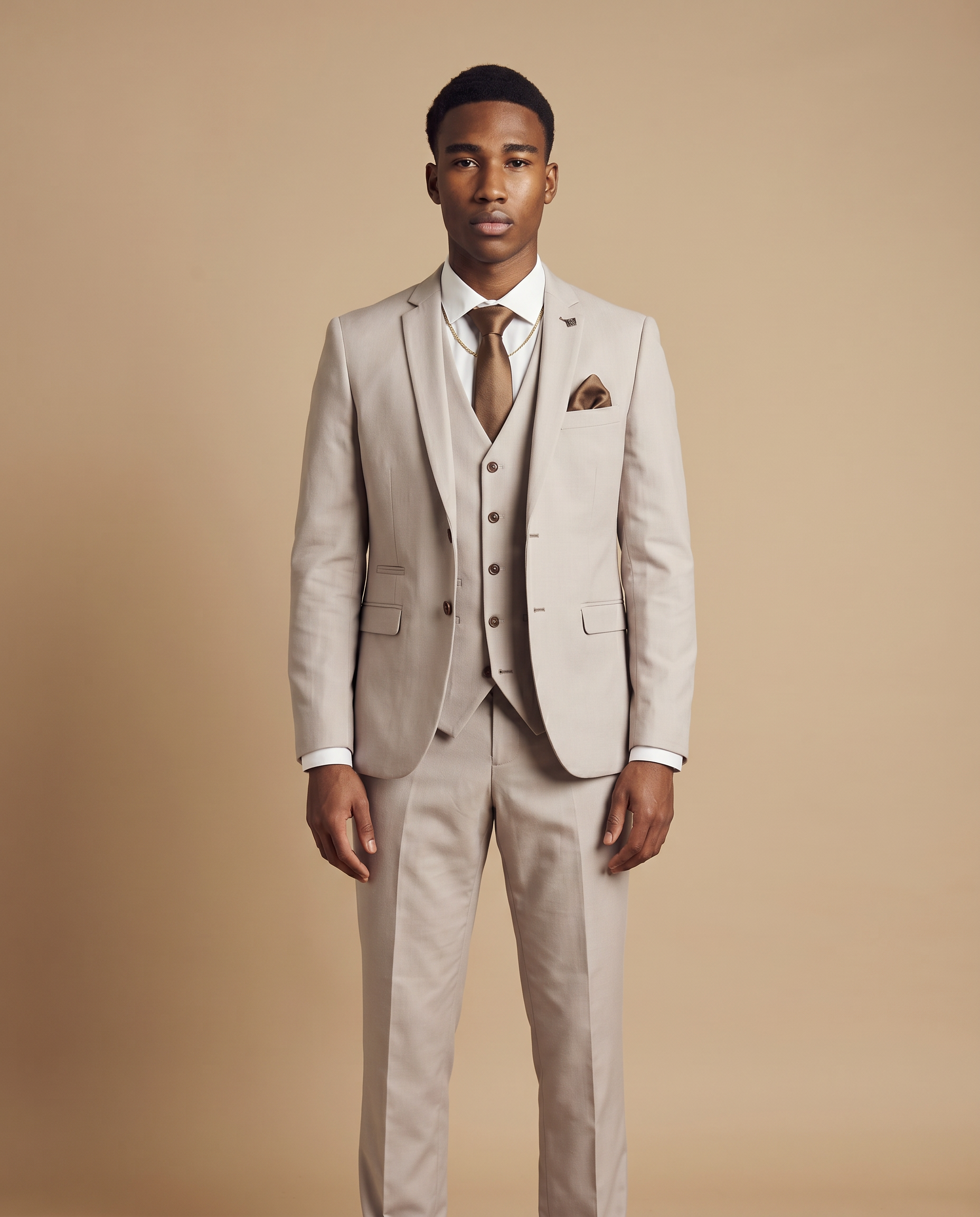 Mayfair - Stone Textured Three Piece Prom Suit