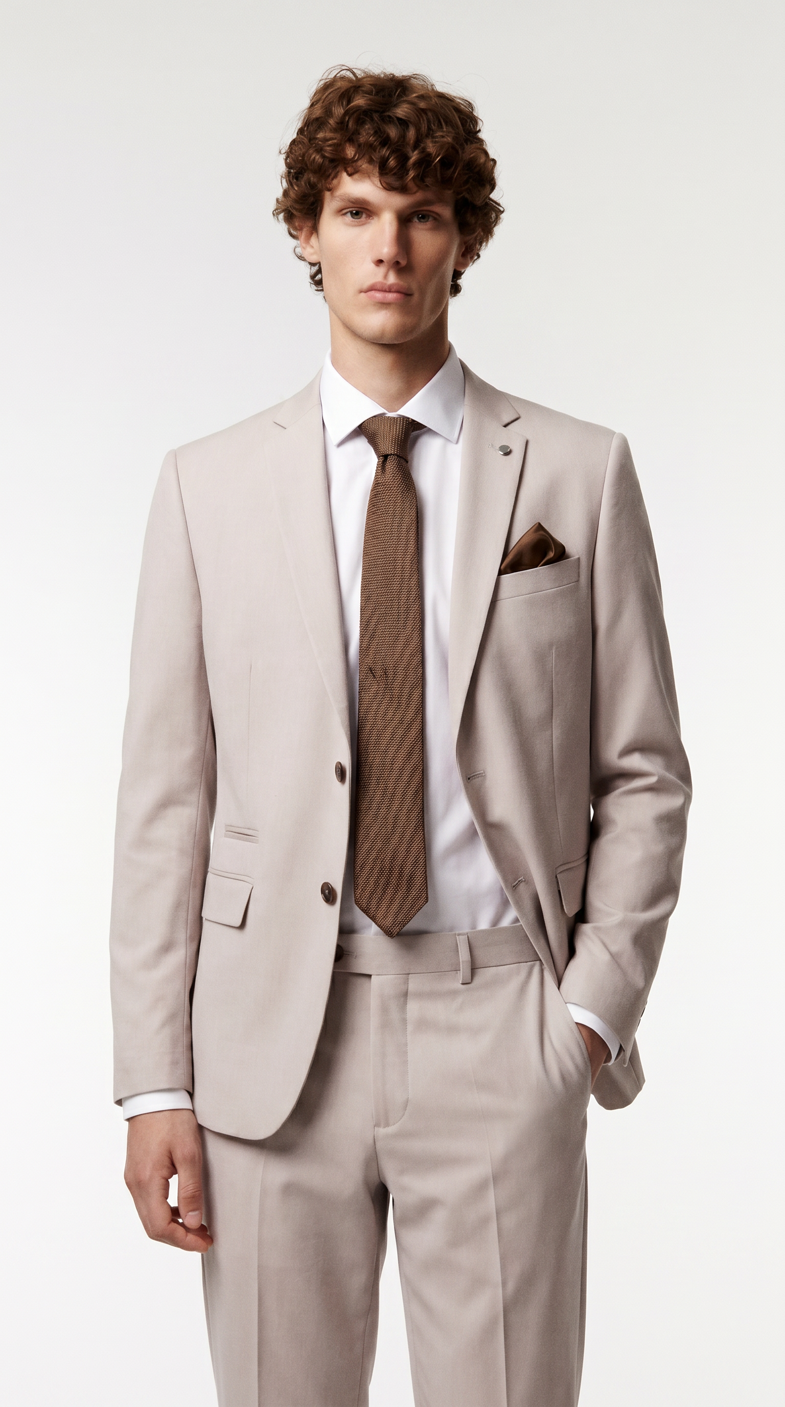 Mayfair - Stone Textured Two-Piece Suit
