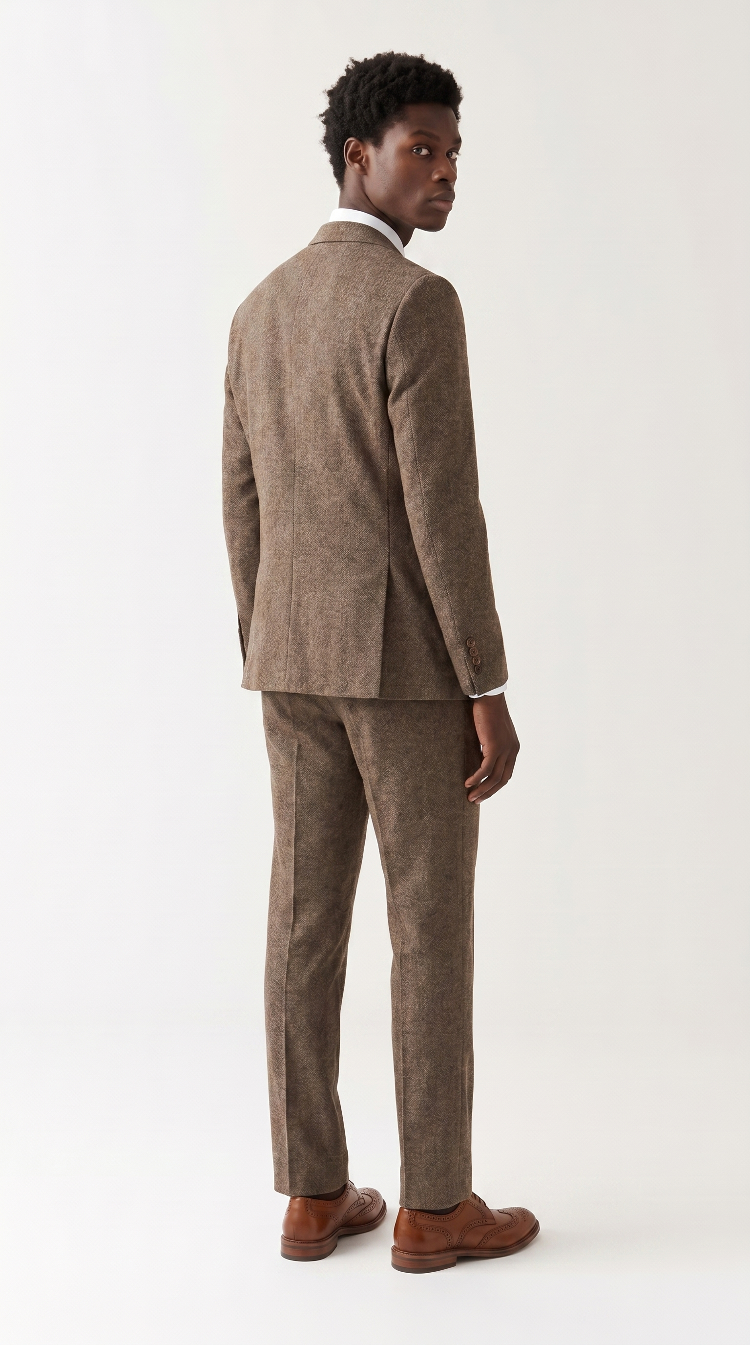 Oscar -  Brown Tweed Two-Piece Suit