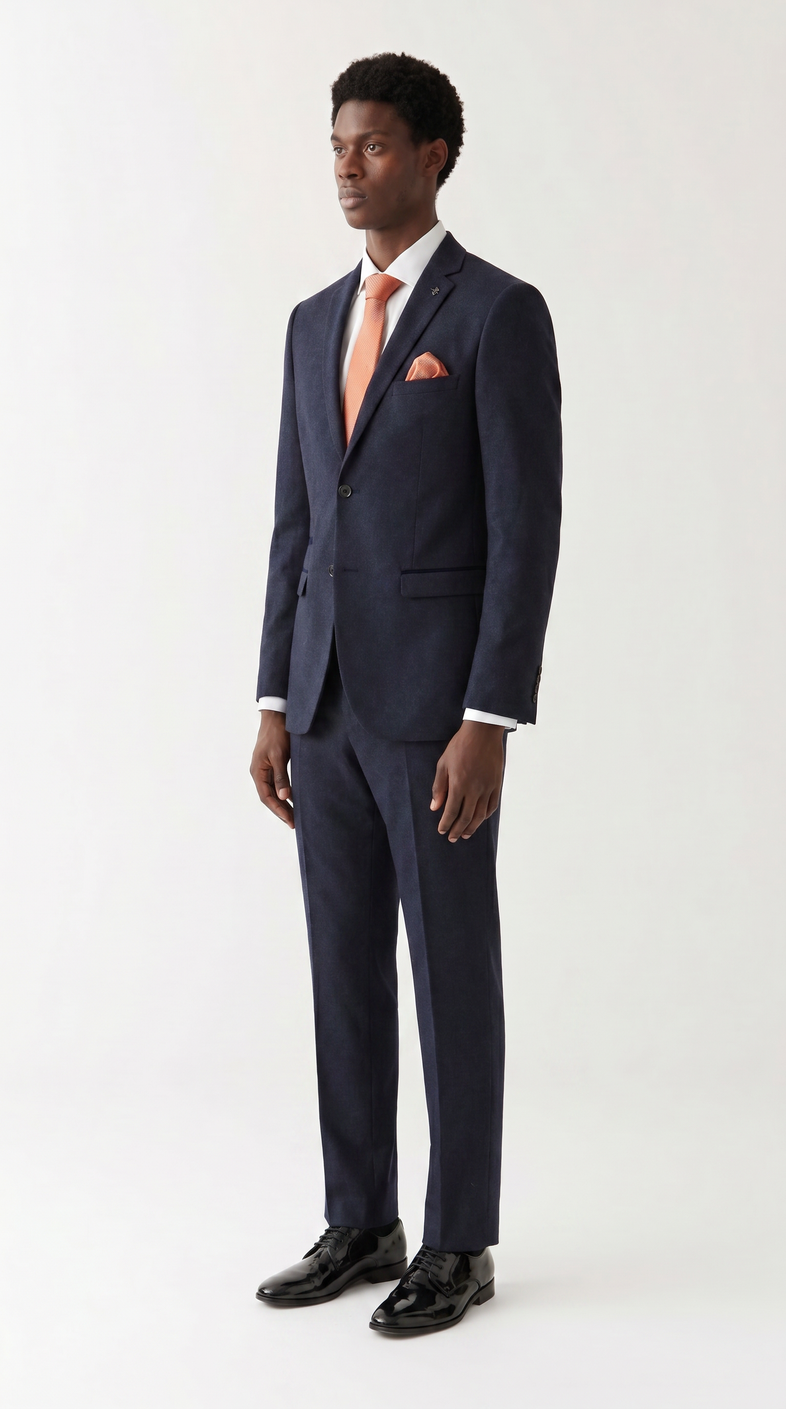 Oscar -  Navy Tweed Two-Piece Suit