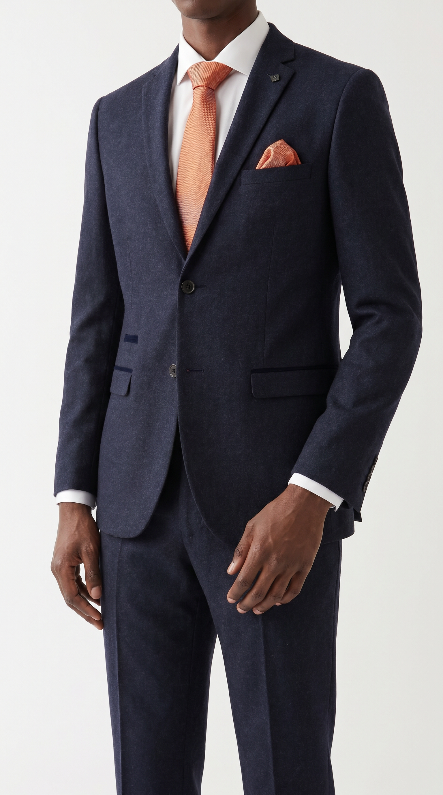 Oscar -  Navy Tweed Two-Piece Suit