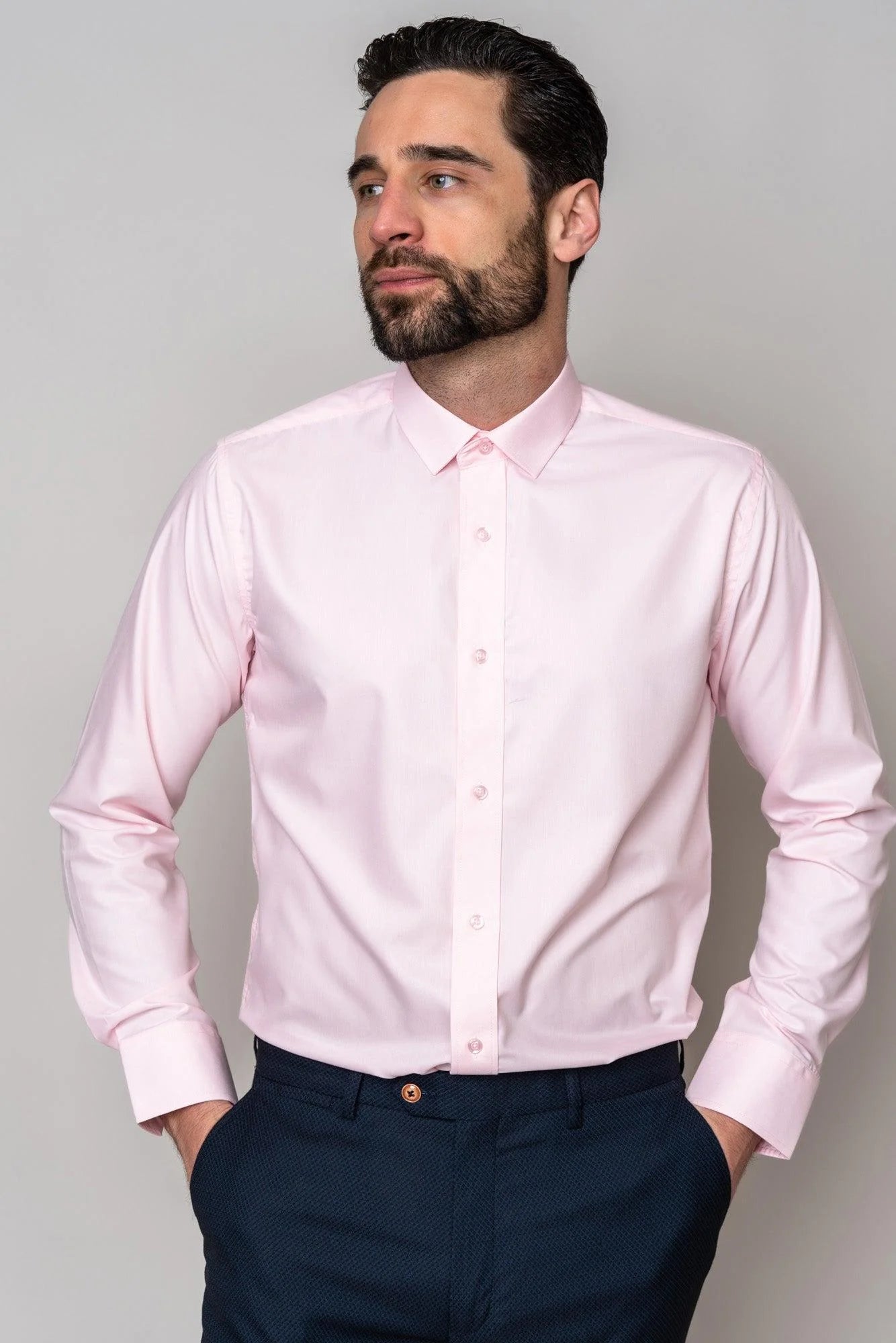 Carter - Pink Long Sleeve Shirt