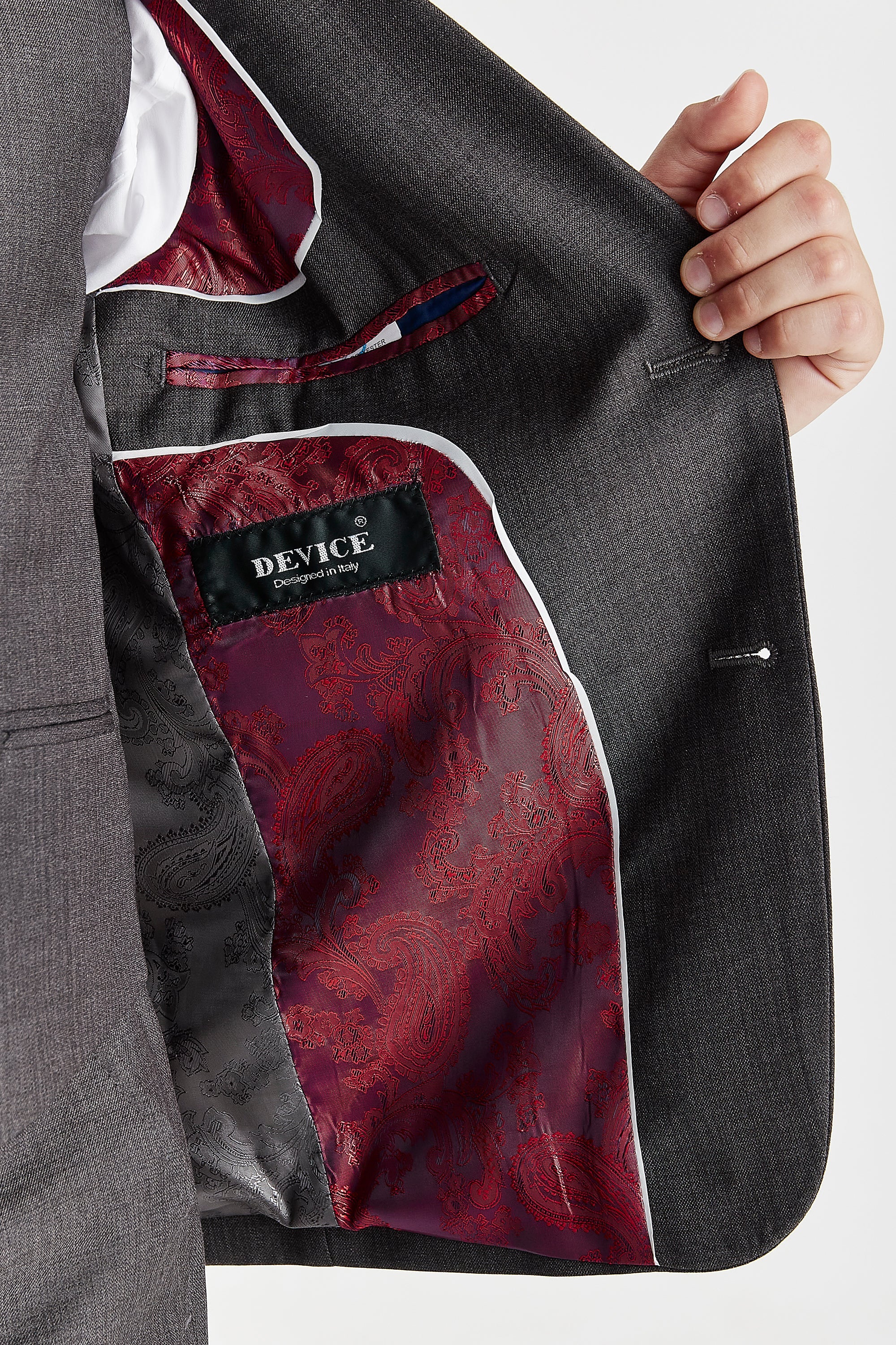 Boy's Charles Charcoal three piece suit - waistcoat