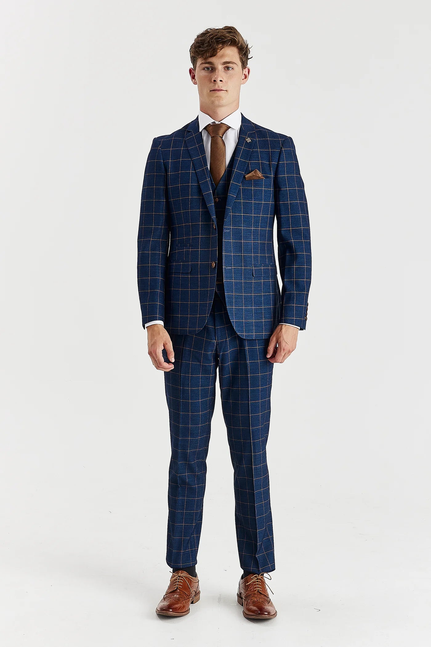 Hamleys - Navy Check Three Piece Suit
