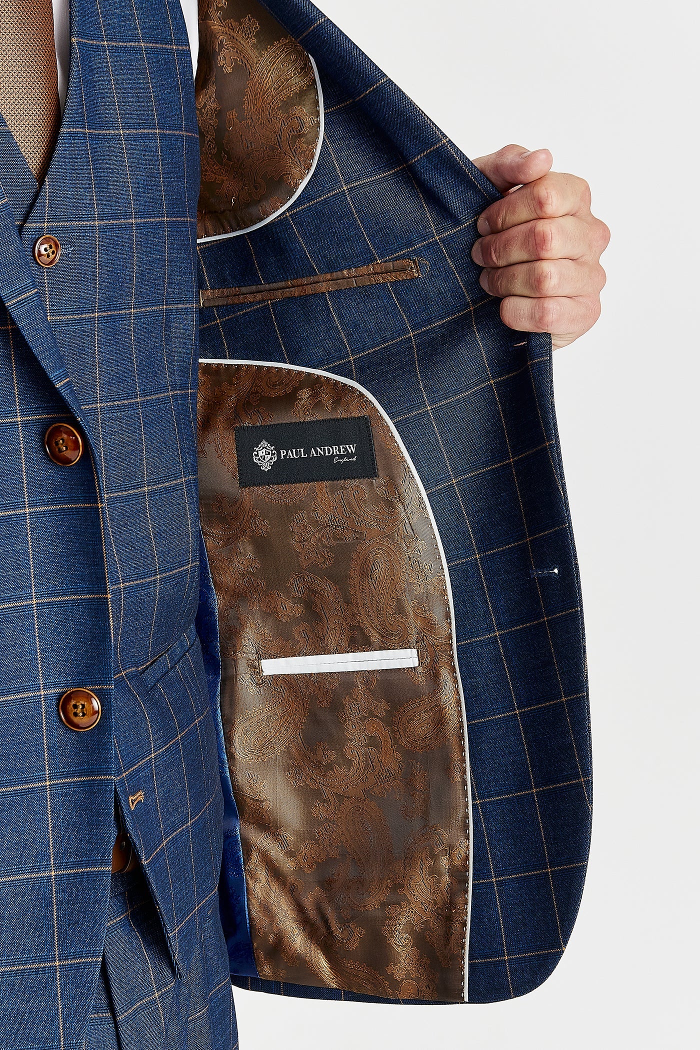 Hamleys - Navy Check Three Piece Suit