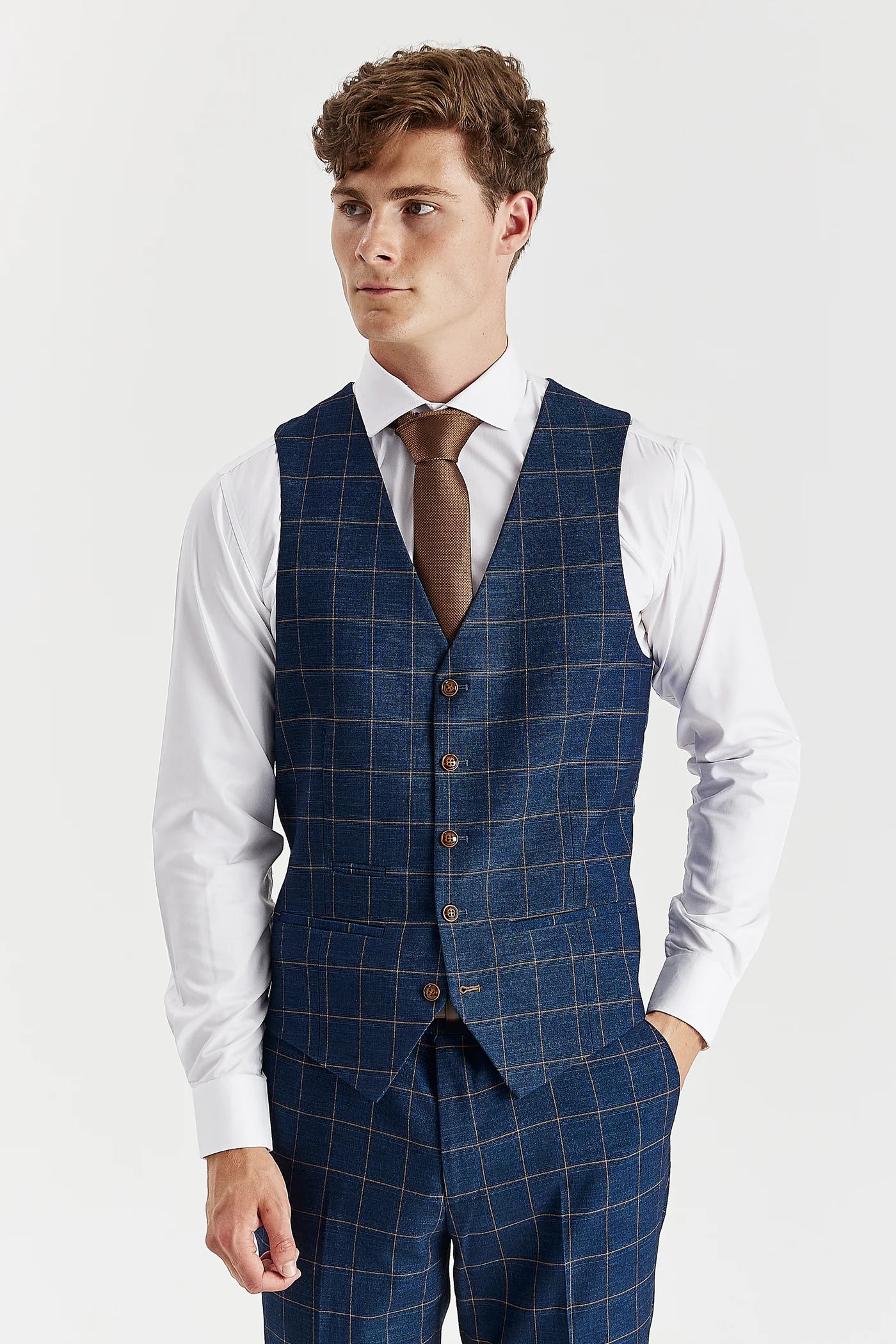 Hamleys -  Navy Check Waistcoat