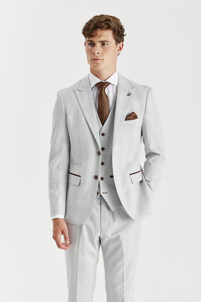 Mark - Stone Check Blazer