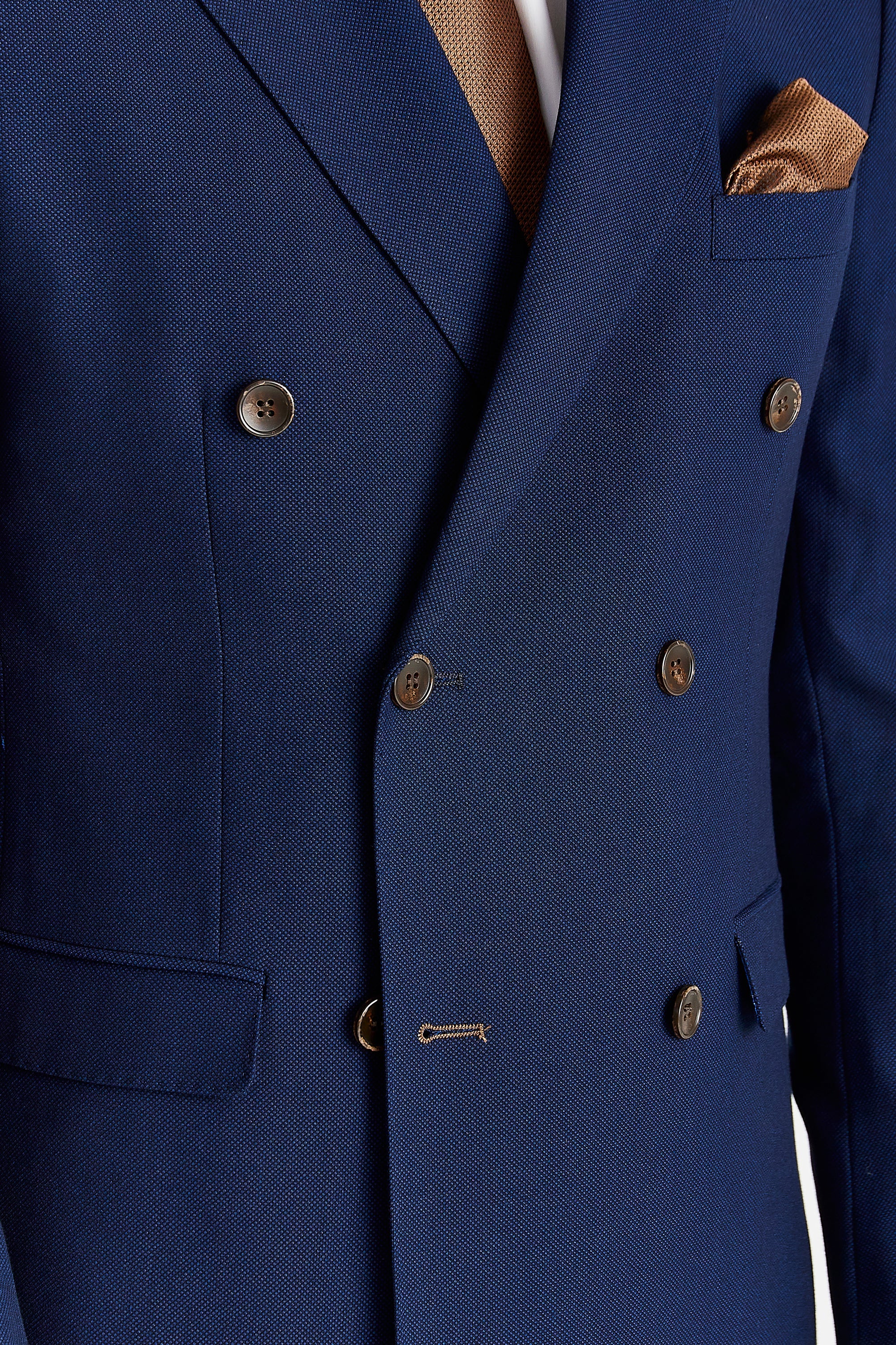 Mayfair Navy double breasted suit - styled