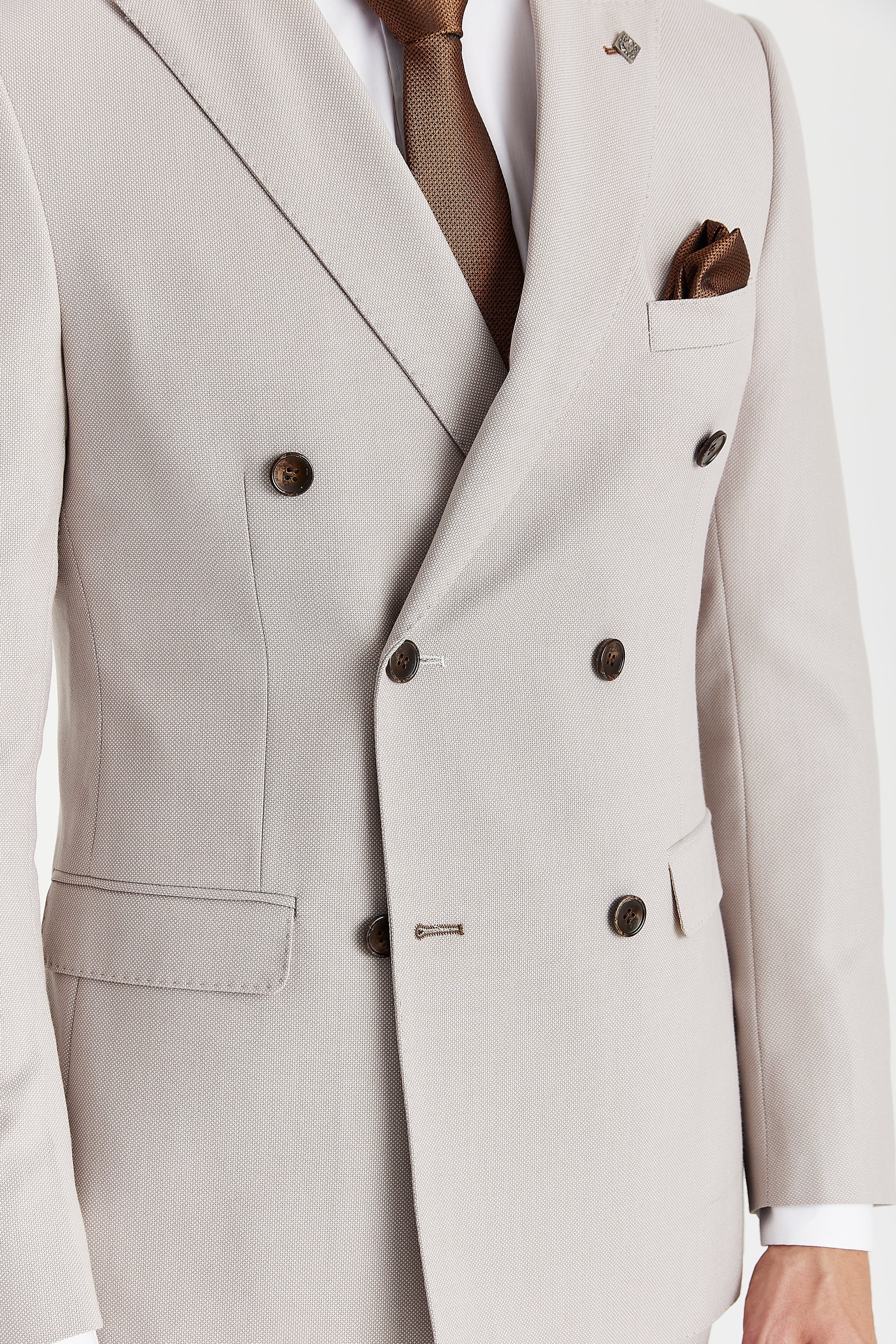 Mayfair Stone double breasted suit - side