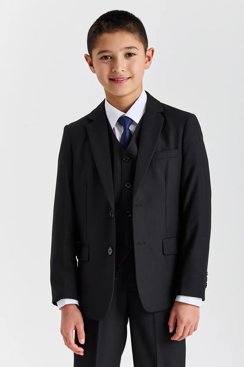 Device - Boy's Parker Black Three piece Suit