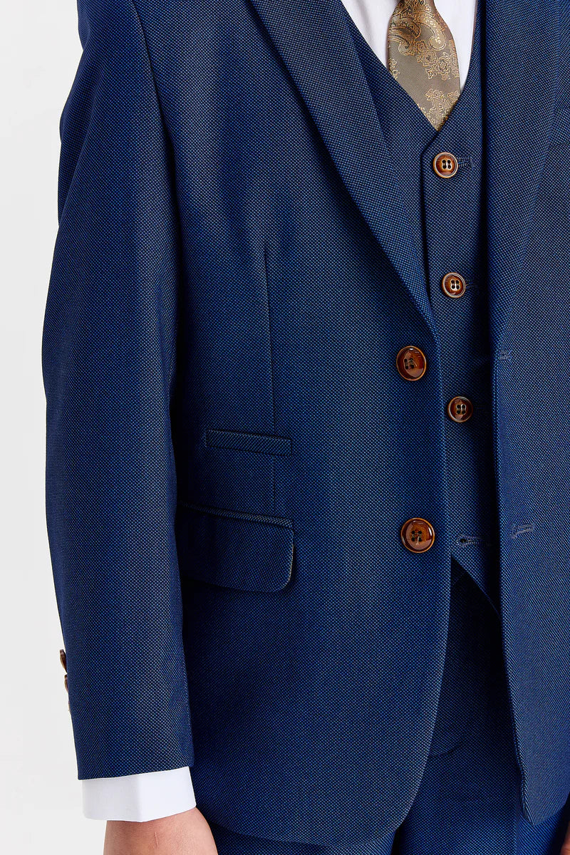 Device - Boy's Mayfair Blue Three Piece Suit