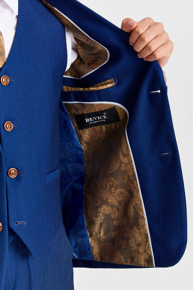 Device - Boy's Mayfair Blue Three Piece Suit