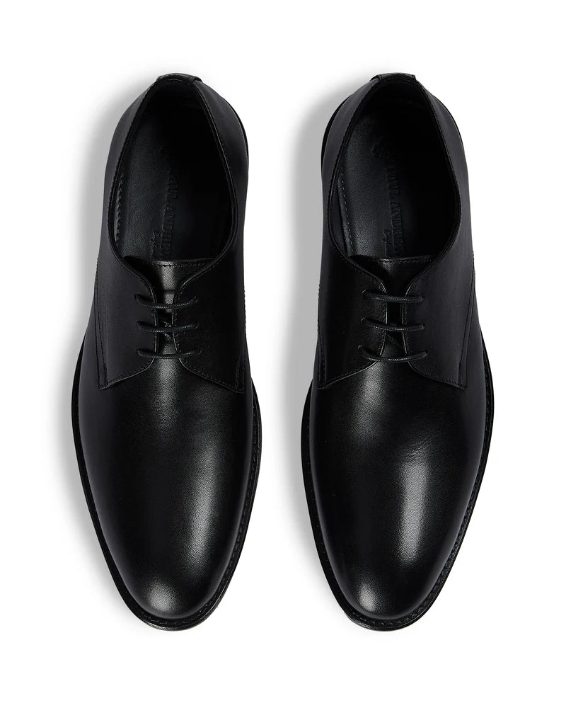 Henley - Black Leather Derby Shoe