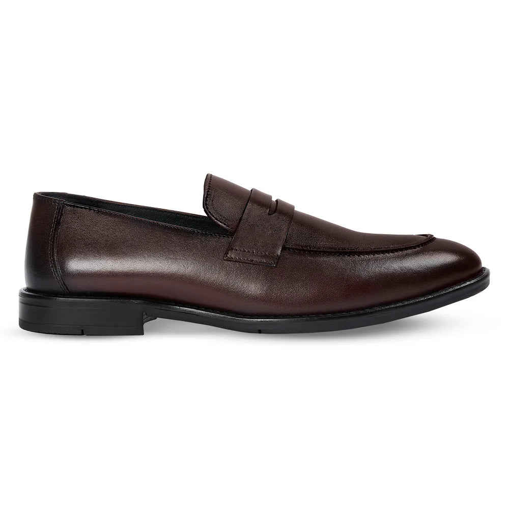 Ted - Brown Leather Loafer Shoe