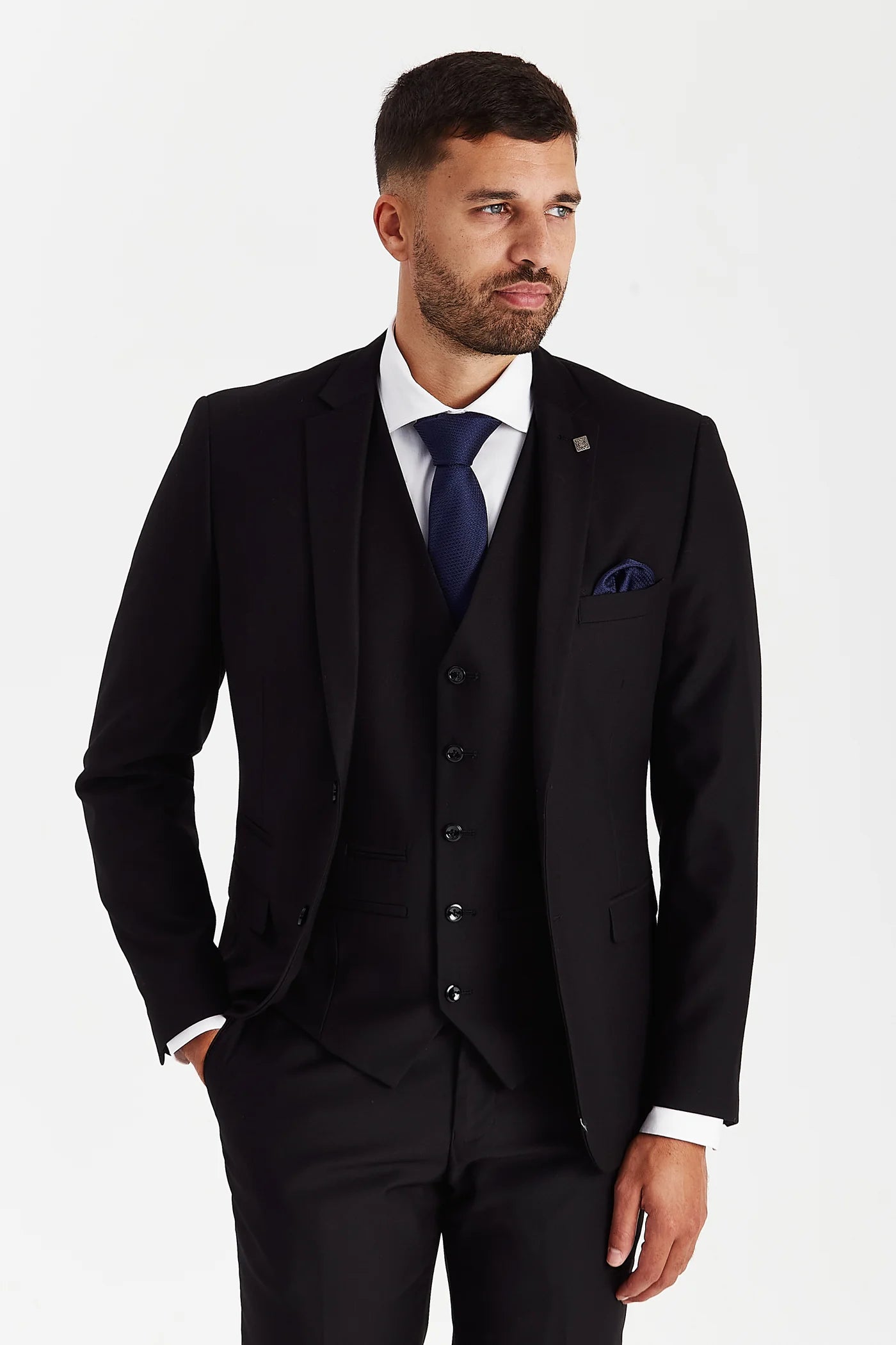 Parker - Black Three Piece Suit