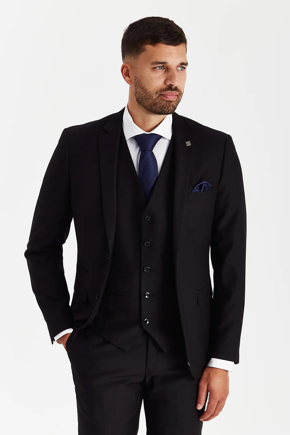Parker – Black Three Piece Suit