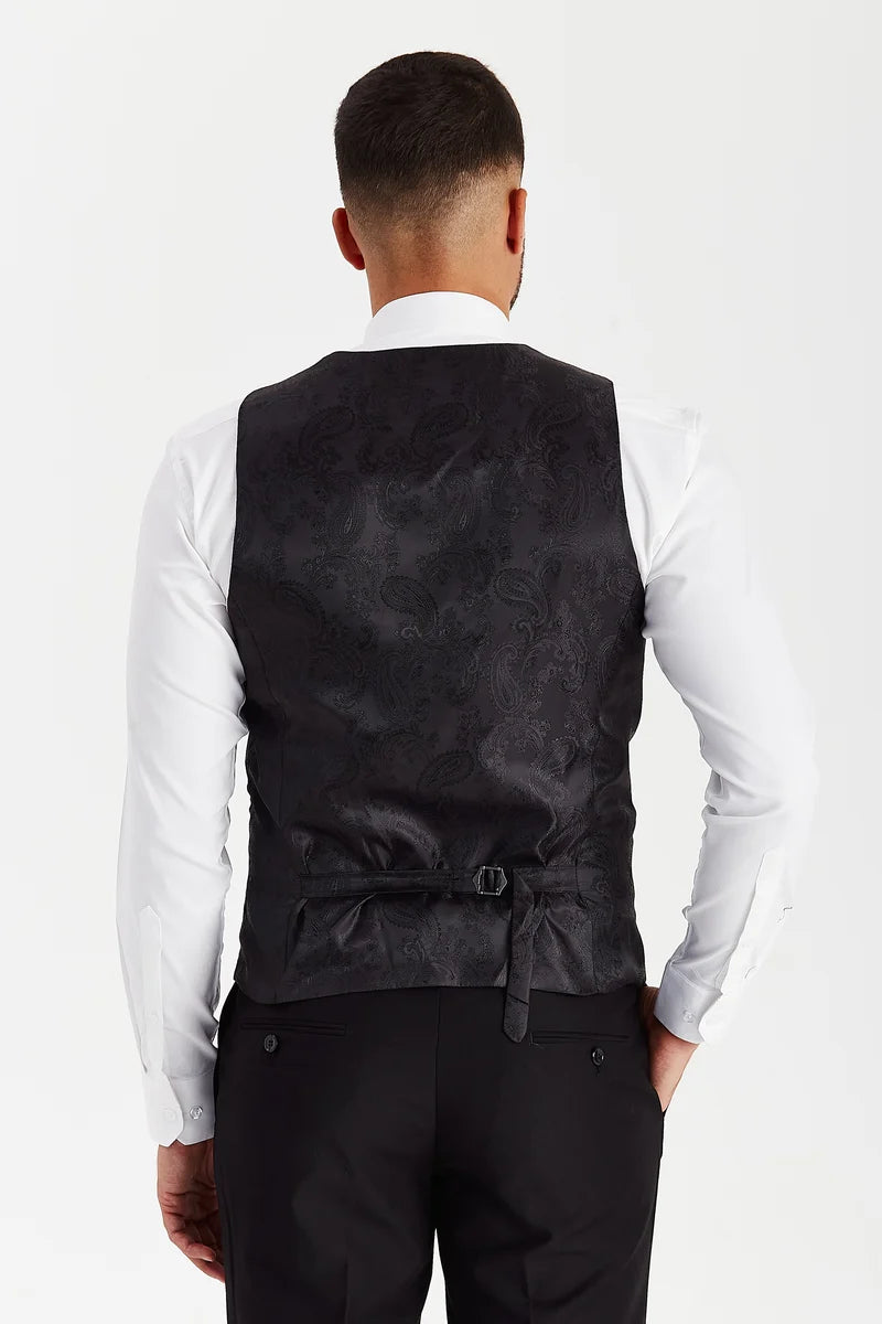 Parker - Black Three Piece Suit