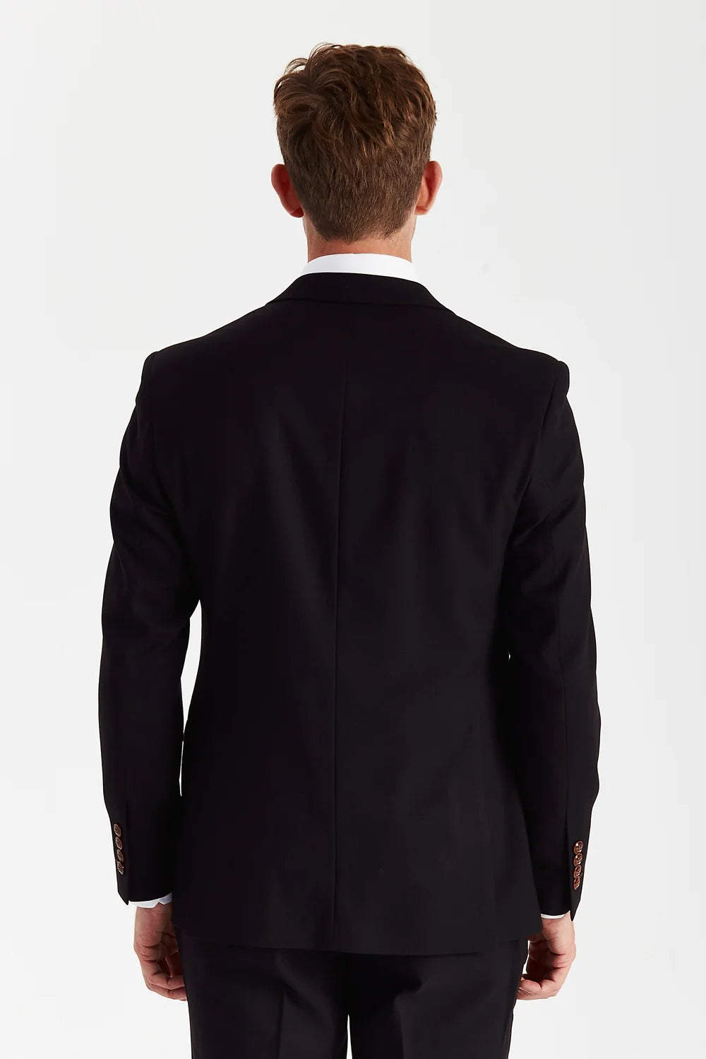 Mayfair - Black Textured Three Piece Suit