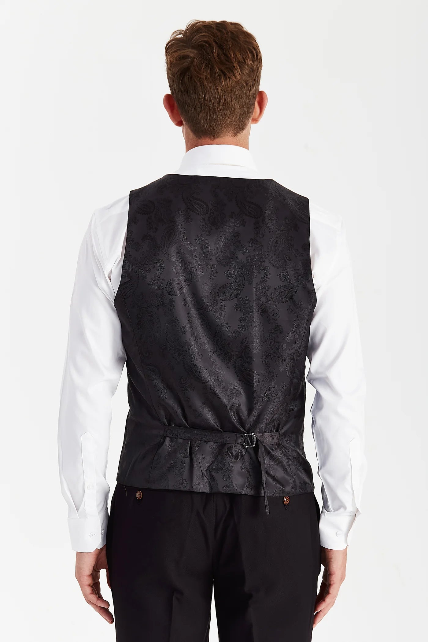 Mayfair - Black Textured Waistcoat