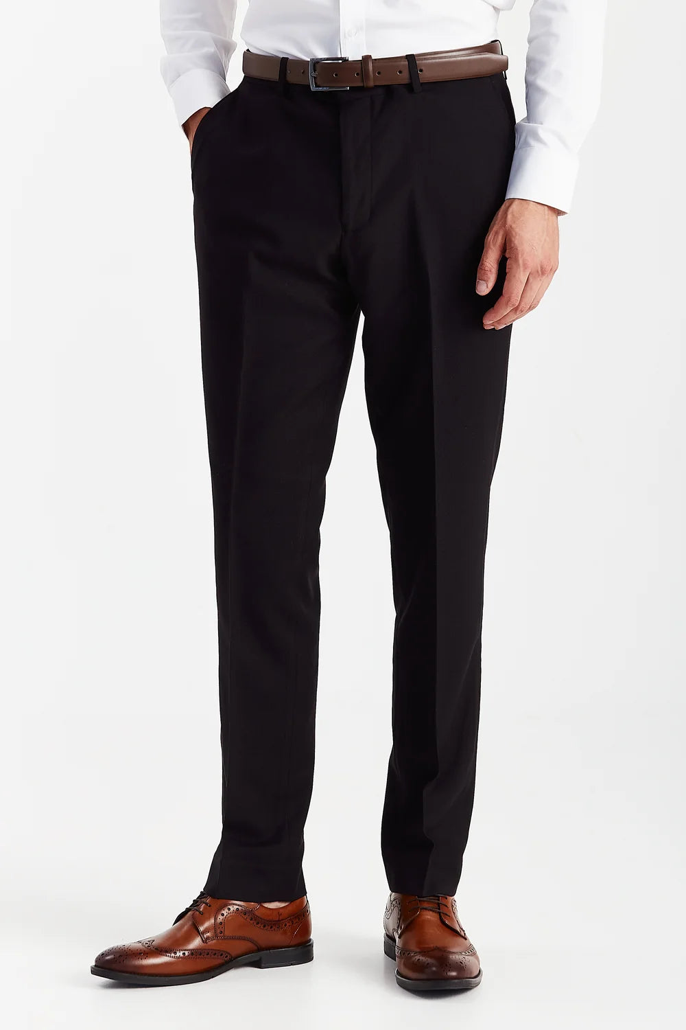 Mayfair - Black Textured Three Piece Suit