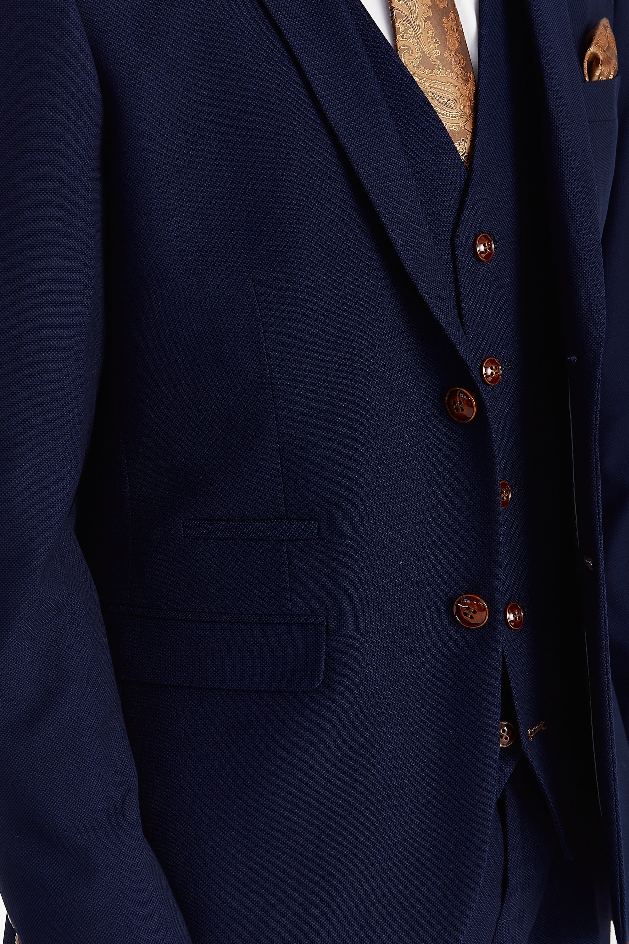Mayfair - Men's Navy Textured Blazer