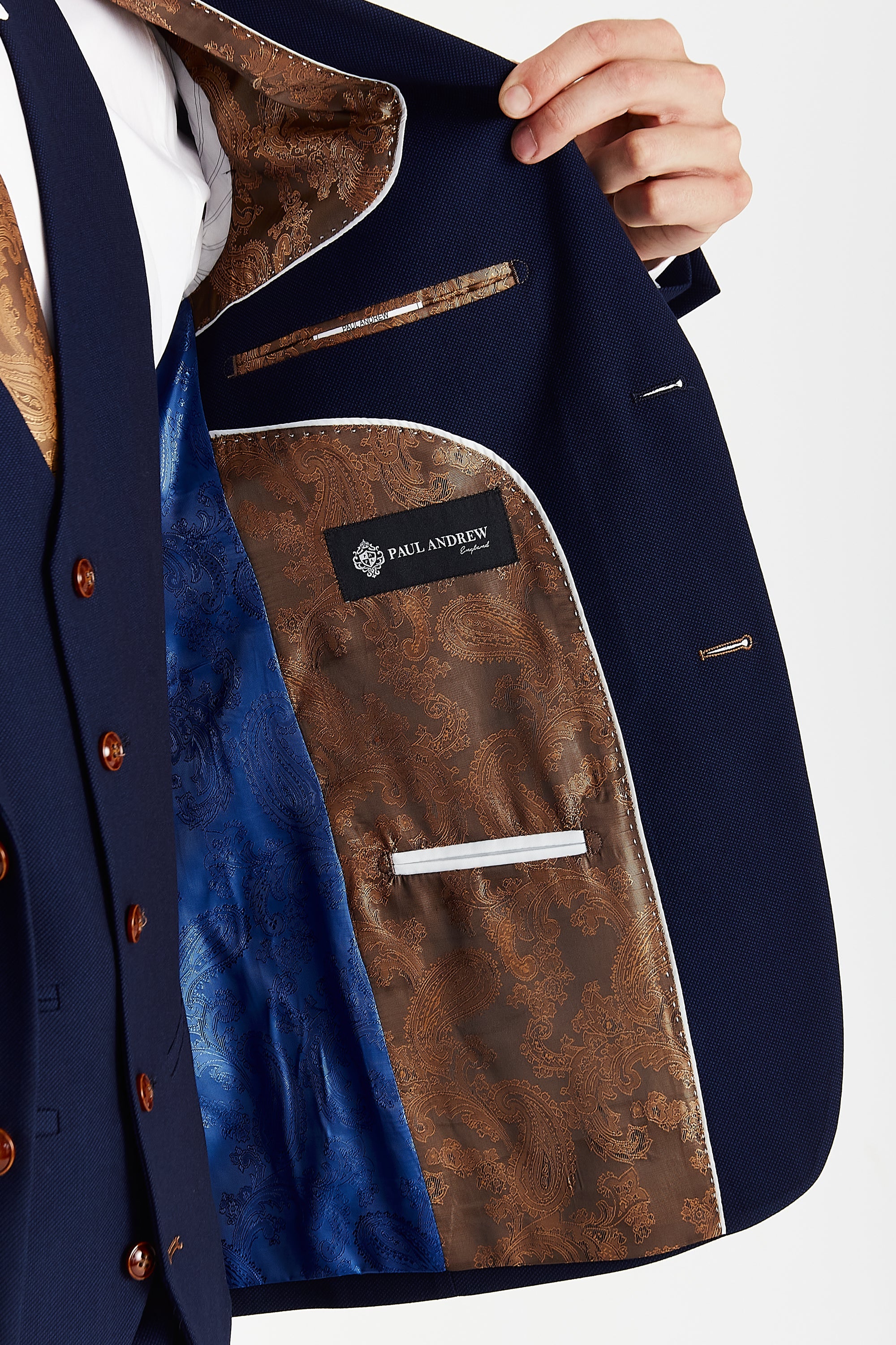 Mayfair - Men's Navy Textured Blazer