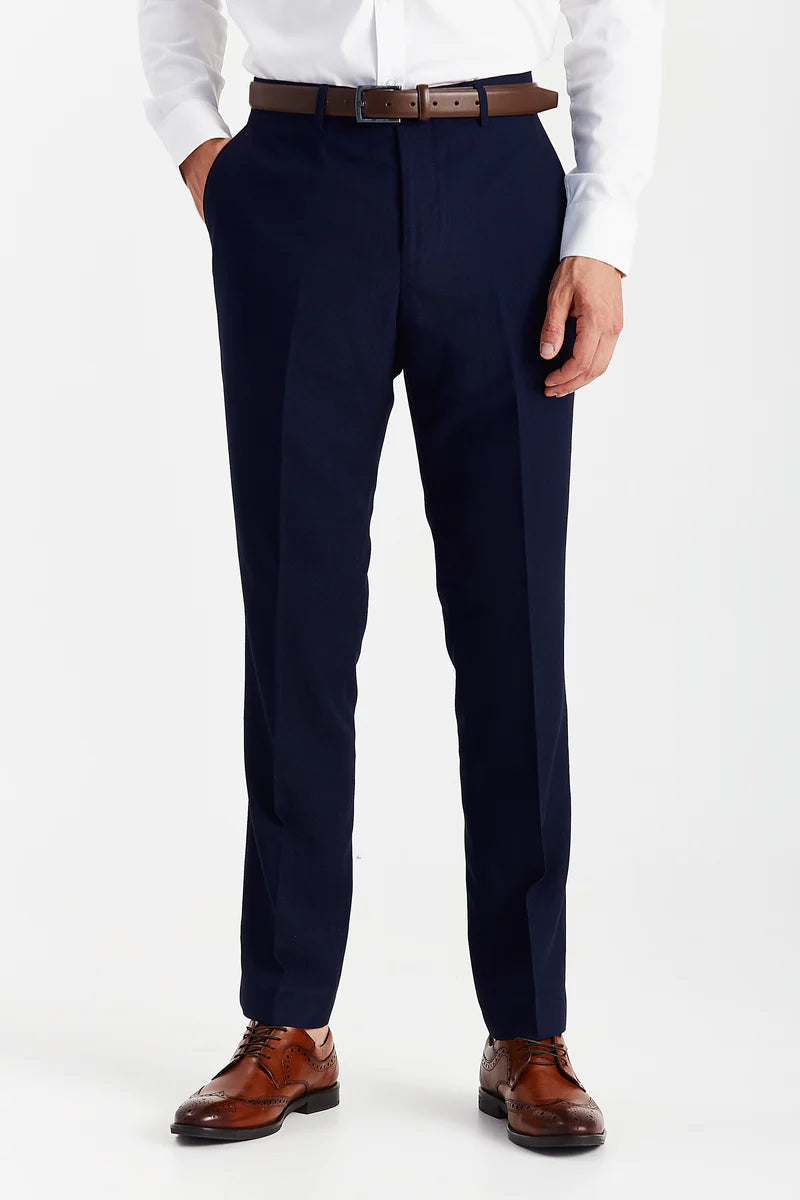 Mayfair - Navy Textured Three Piece Suit