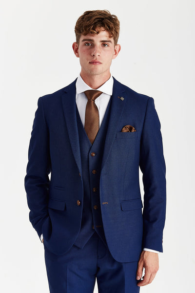 Mayfair -  Blue Textured Blazer