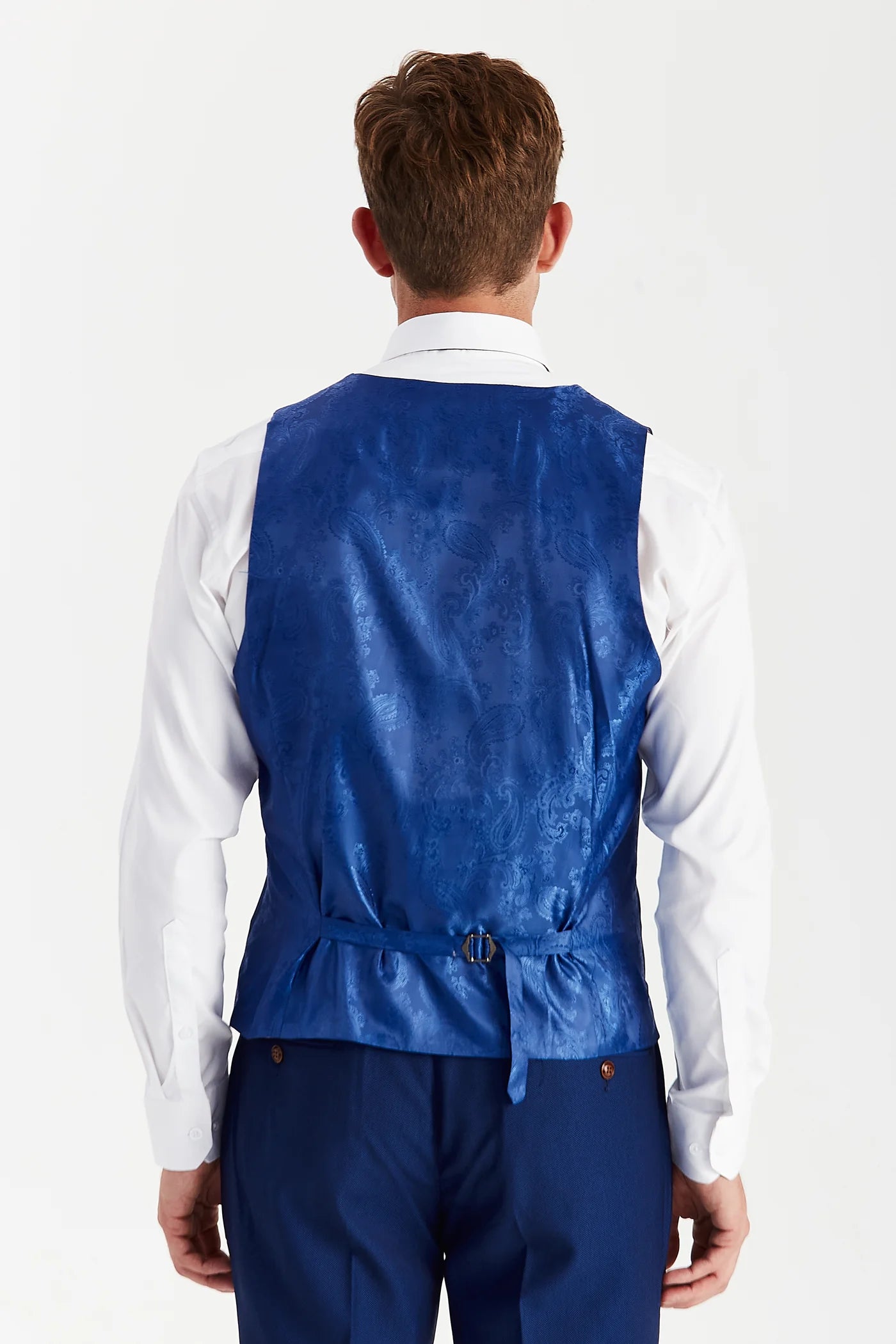 Mayfair - Blue Textured Waistcoat