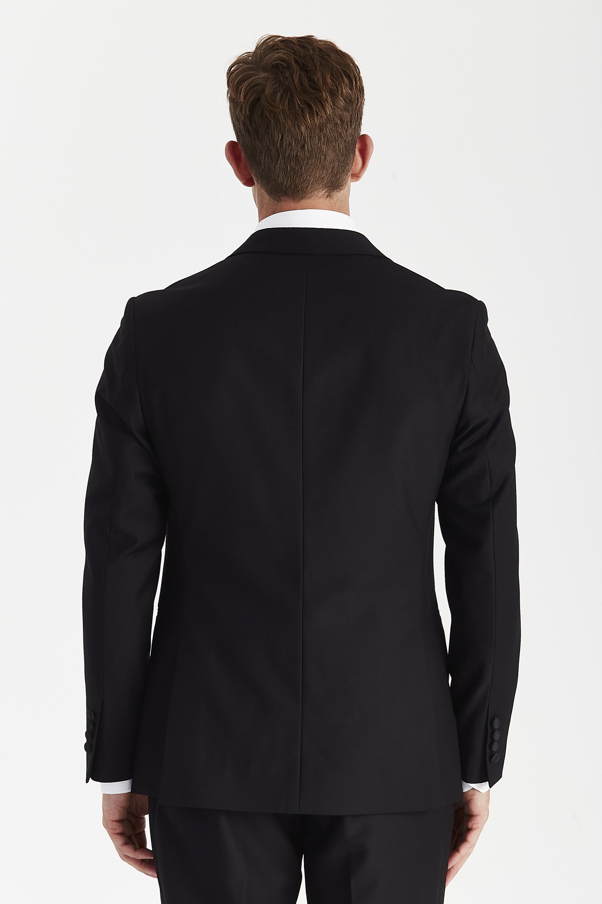 Harry Black double breasted tuxedo - satin detail