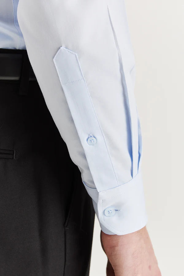 Oliver - Blue Cutaway Collar Shirt