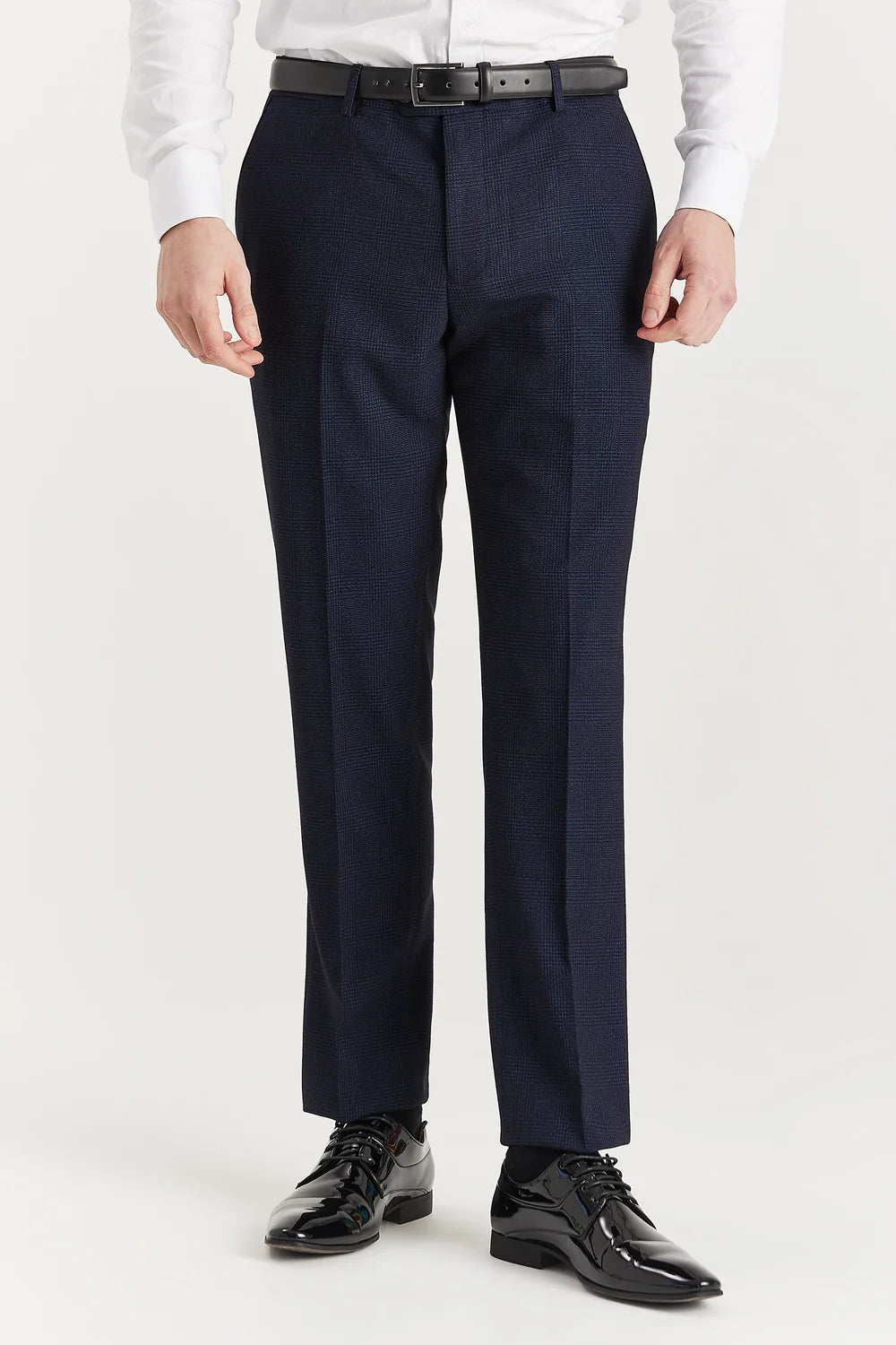 Regent - Navy Check Three Piece Suit