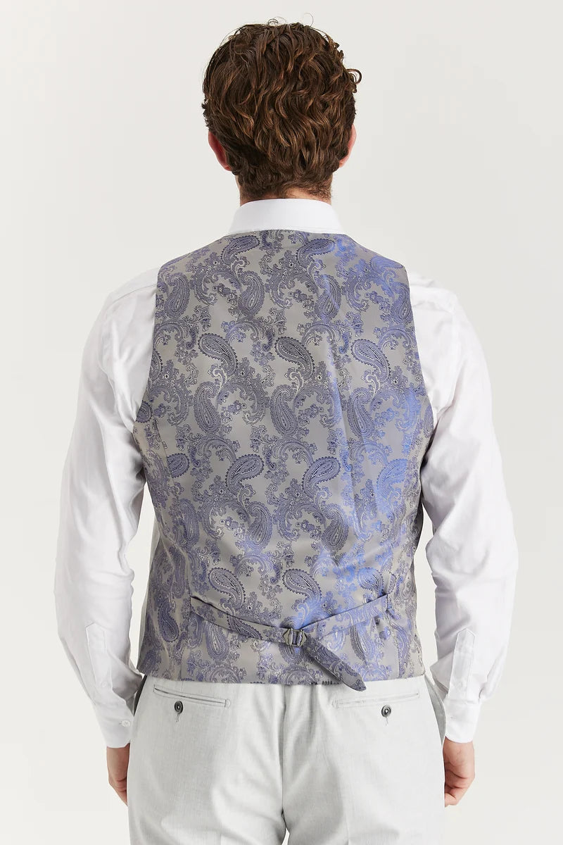 Belmont - Silver Men's Three Piece Suit