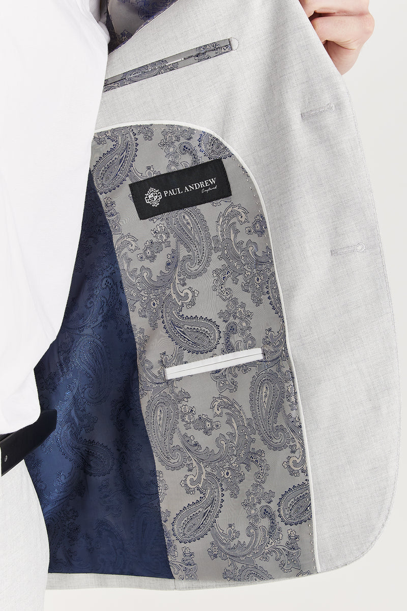 Belmont - Silver Men's Three Piece Suit