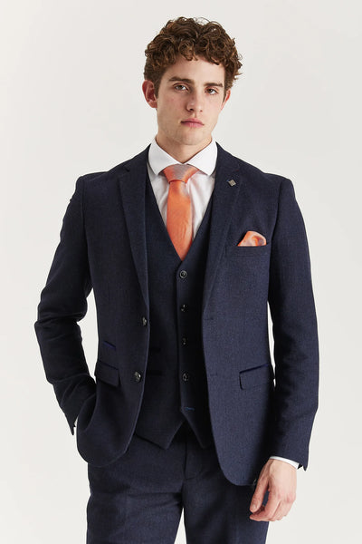 Oscar  - Navy Tweed Blazer