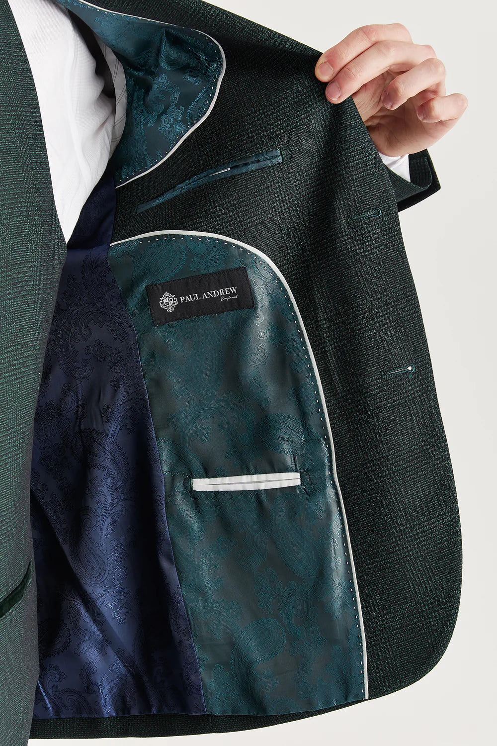 Regent - Olive Check Three Piece Suit
