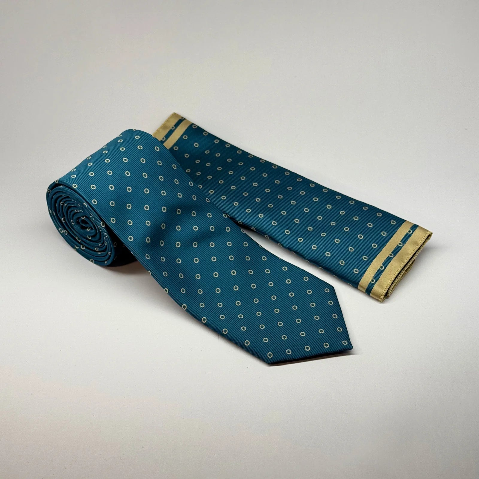 Ring - Tie & Pocket Square Set in Blue
