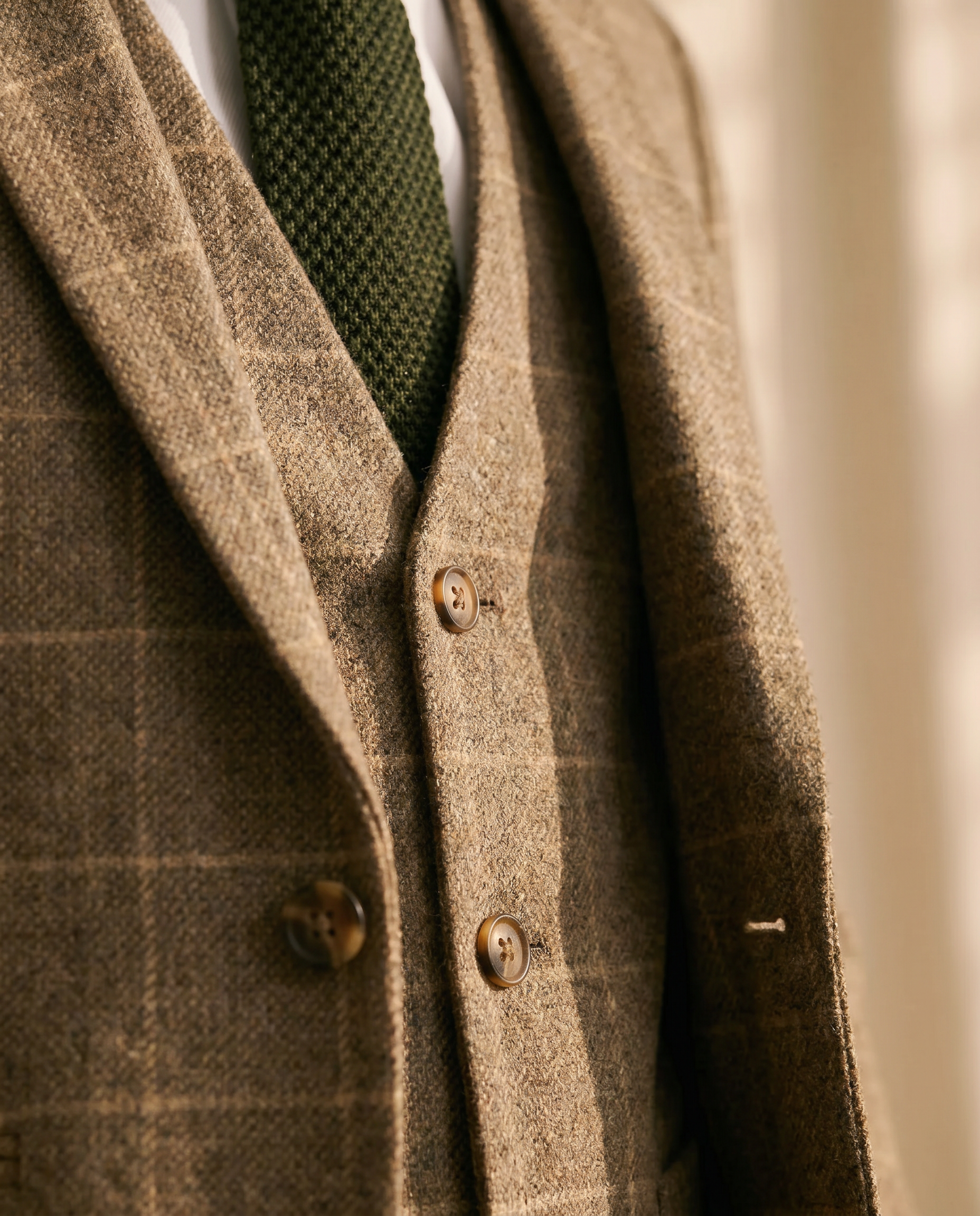Father & Son - Ted Tan Tweed Three Piece suit