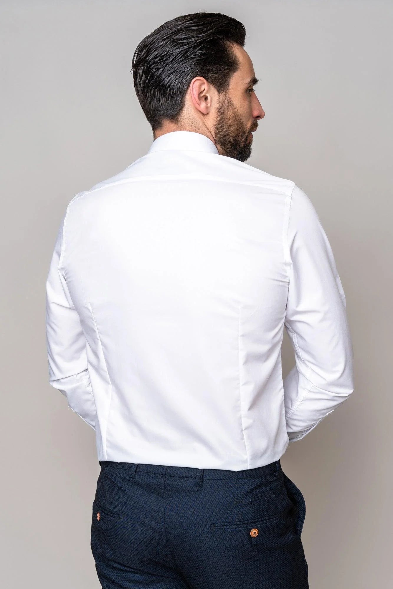 Carter - White Long Sleeve Shirt