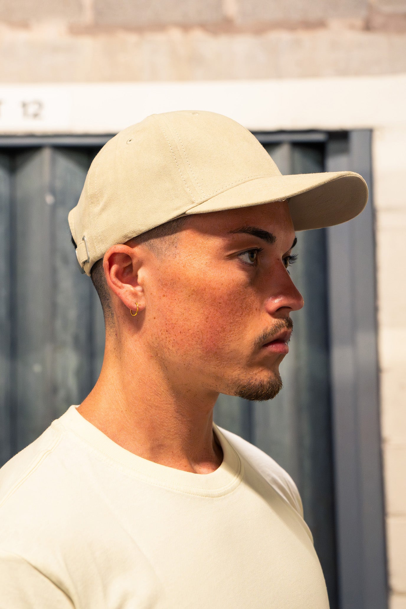 Esq1976 Off Duty Suede Cap - Stone