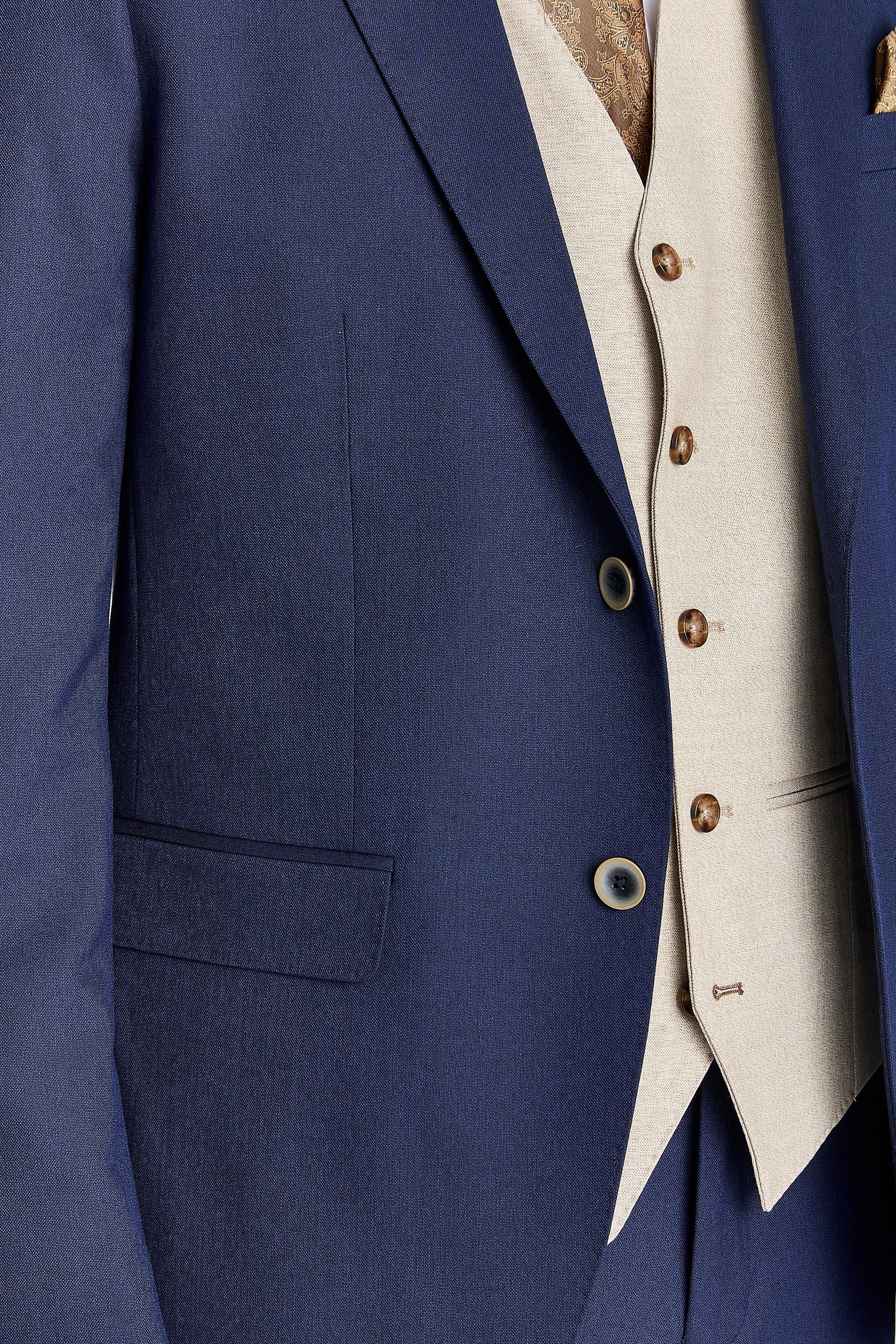 Belmont Navy Suit with Belmont Beige Waistcoat – image 3