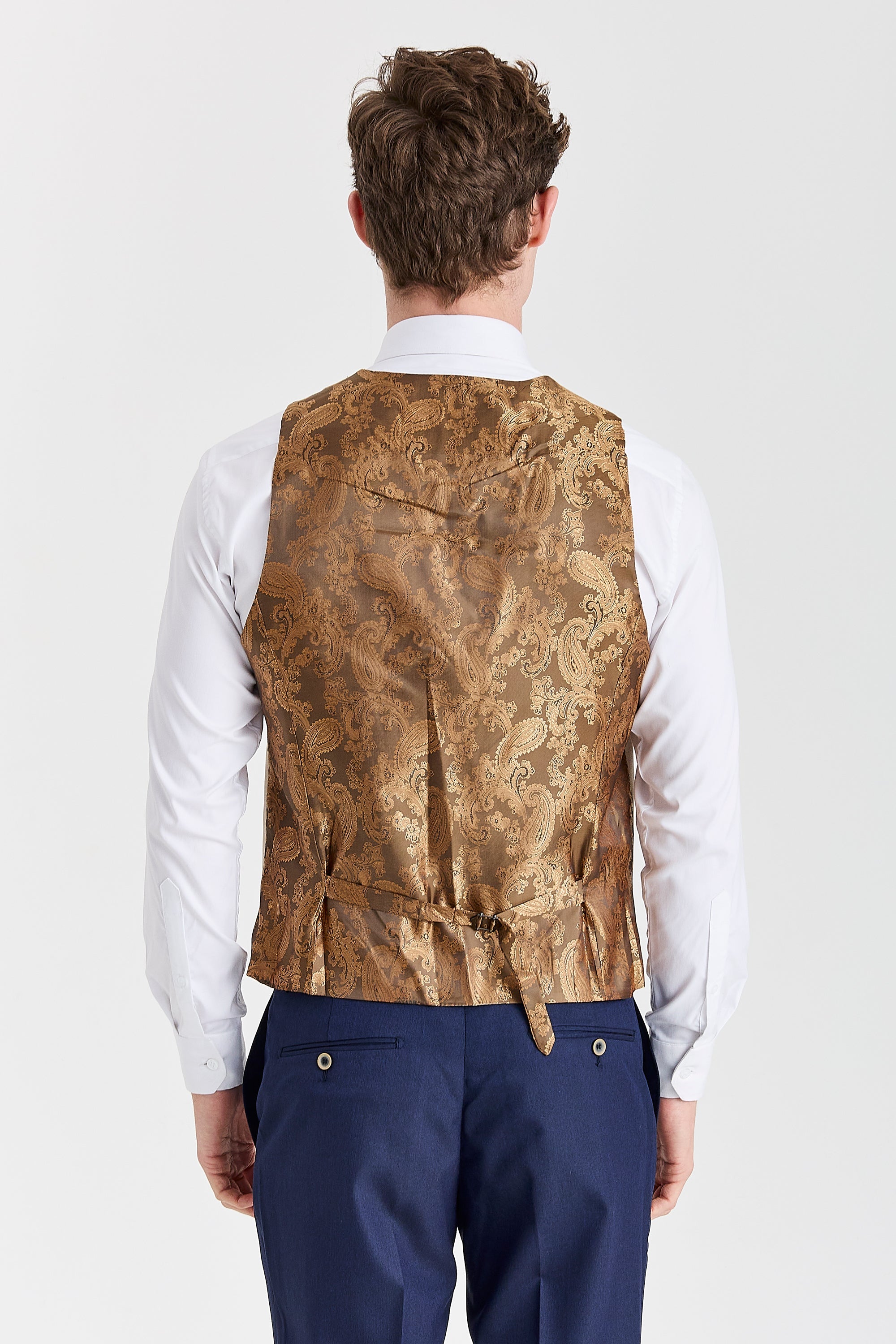 Belmont Navy Suit with Belmont Beige Waistcoat – image 6