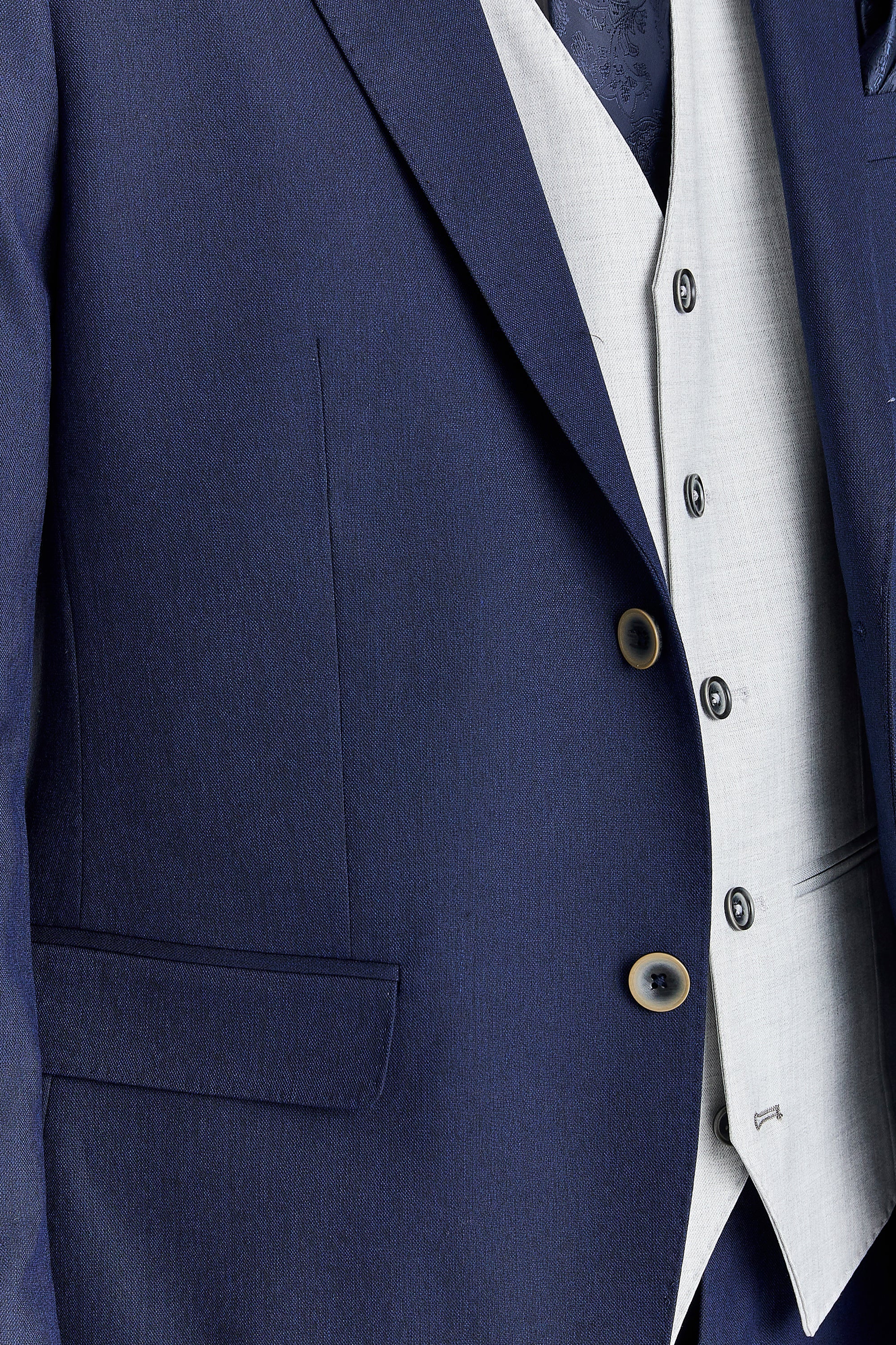Belmont Navy Suit with Belmont Silver Waistcoat – image 3