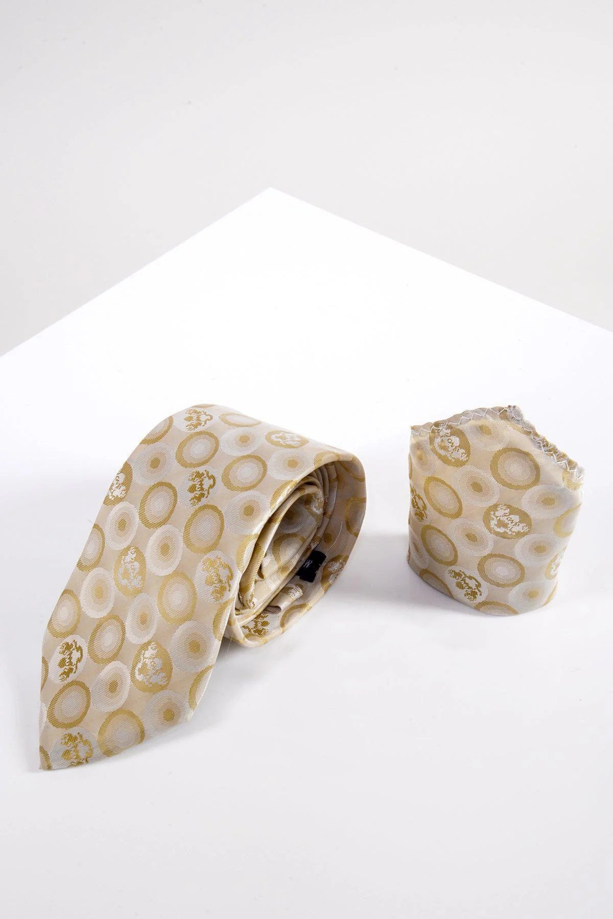 Bubbles - Stone Circle Print Tie and Pocket Set