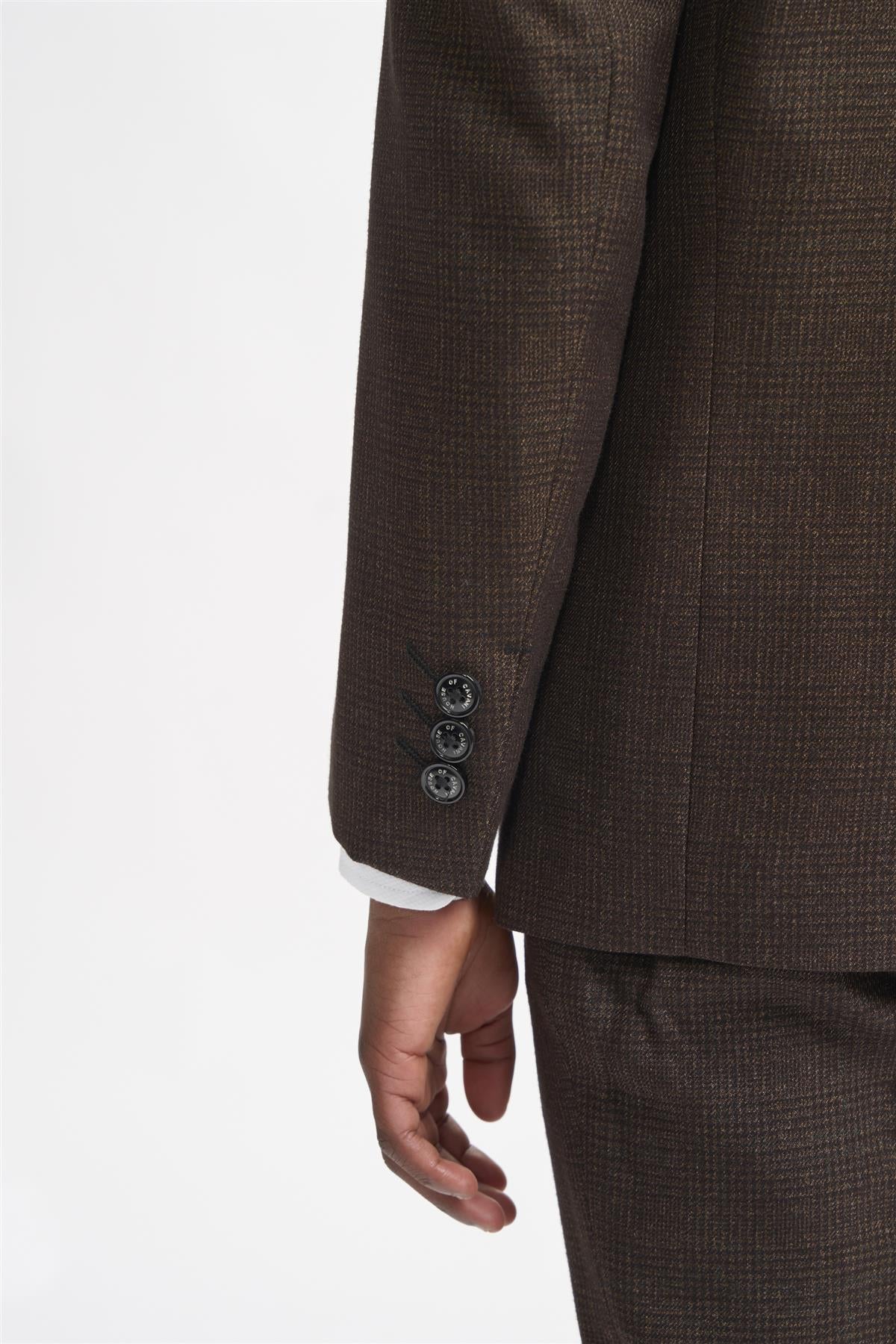 Caridi Boys Brown Three Piece Suit