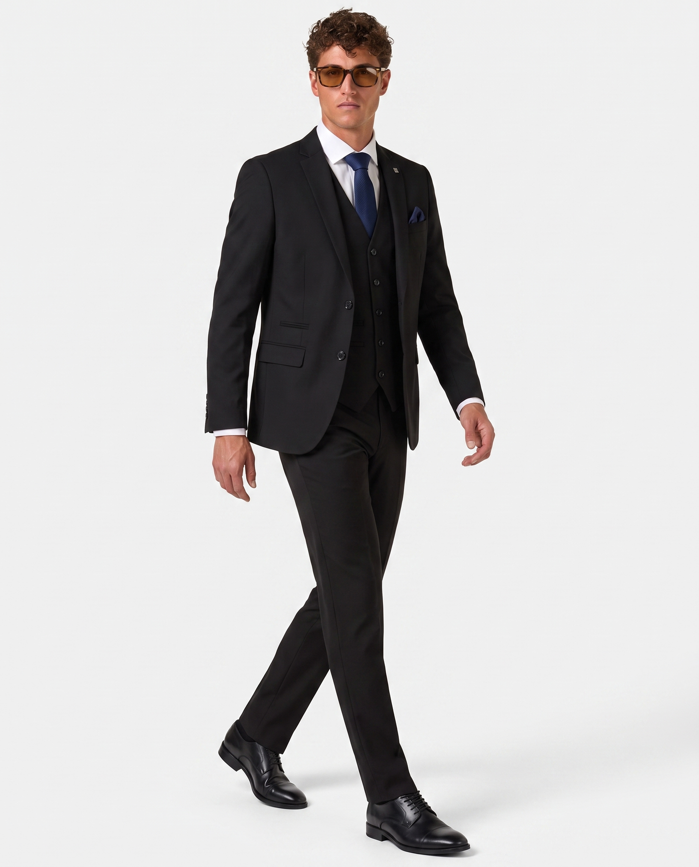 Parker - Black Three Piece Suit