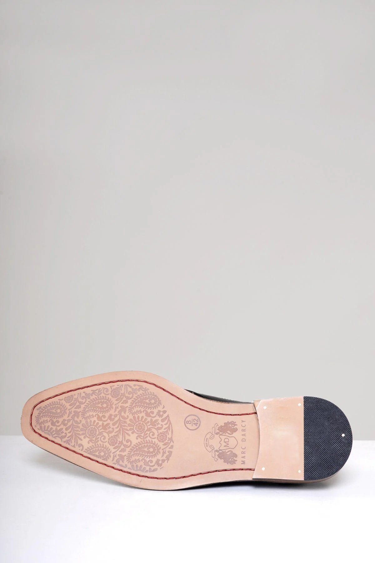 Larkin - Black Leather Brogue Shoe